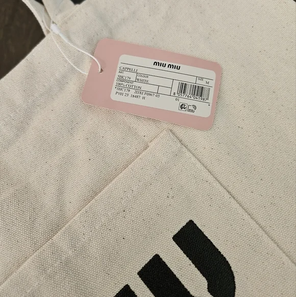 NWT Miu Miu Beige Tote Bag - Picture 8 of 10